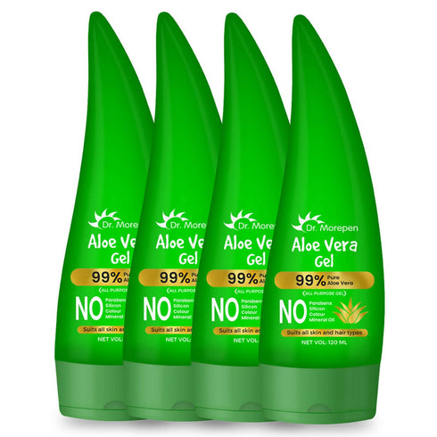 Dr. Morepen 99% Pure Aloe Vera Gel for Glowing Skin & Healthy Hair